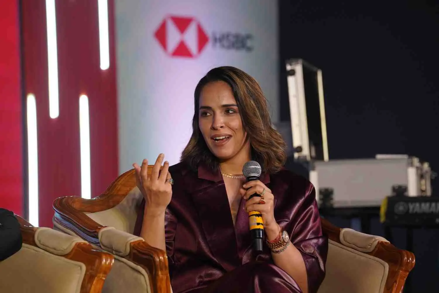 Saina Nehwal as a guest speaker at a corporate event in Indore