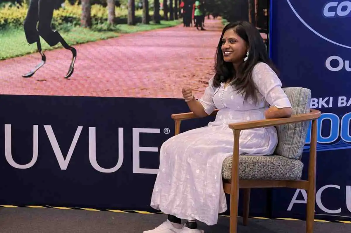 Shalini Saraswathi as a guest speaker at a corporate event in Goa