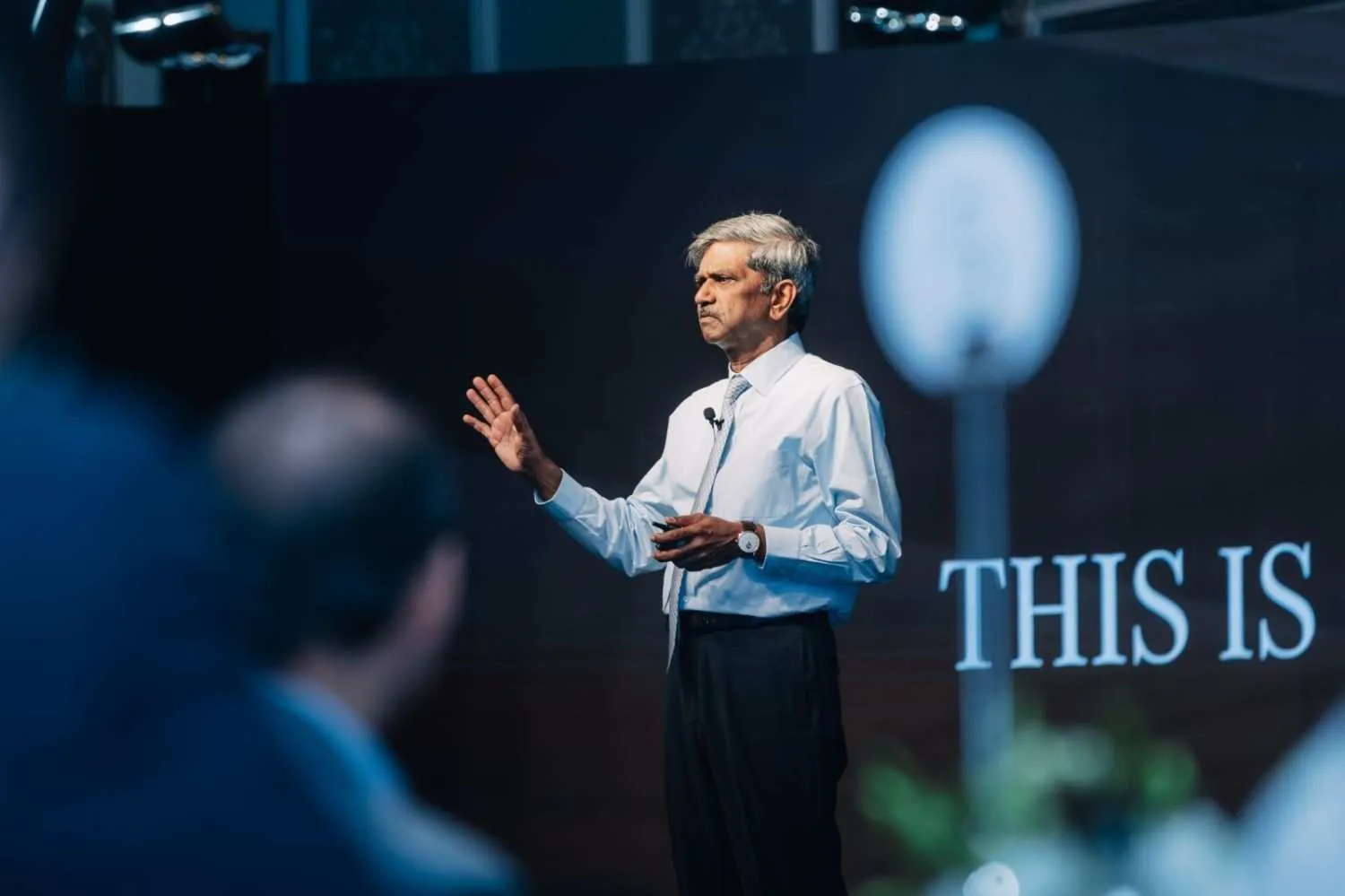 Shiv shivakumar as a guest speaker at a corporate event in Pune