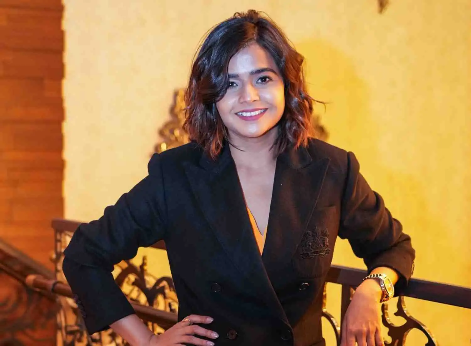 Suhani Shah performing at a corporate event in Goa