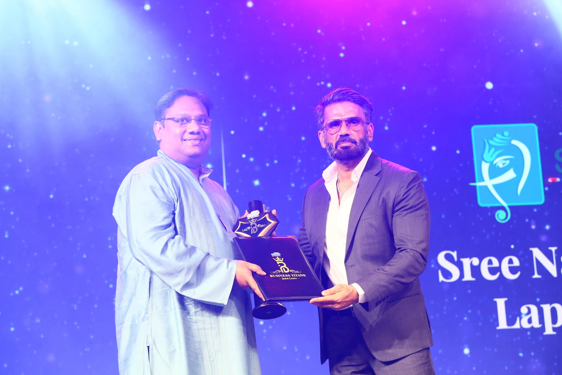 Suniel Shetty for an appearance at a corporate event in Dubai