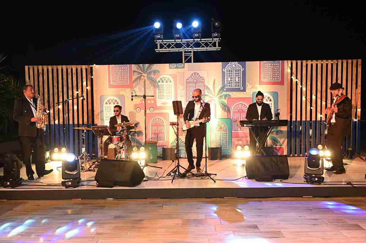 Unplugged Band performing at a corporate event in Goa