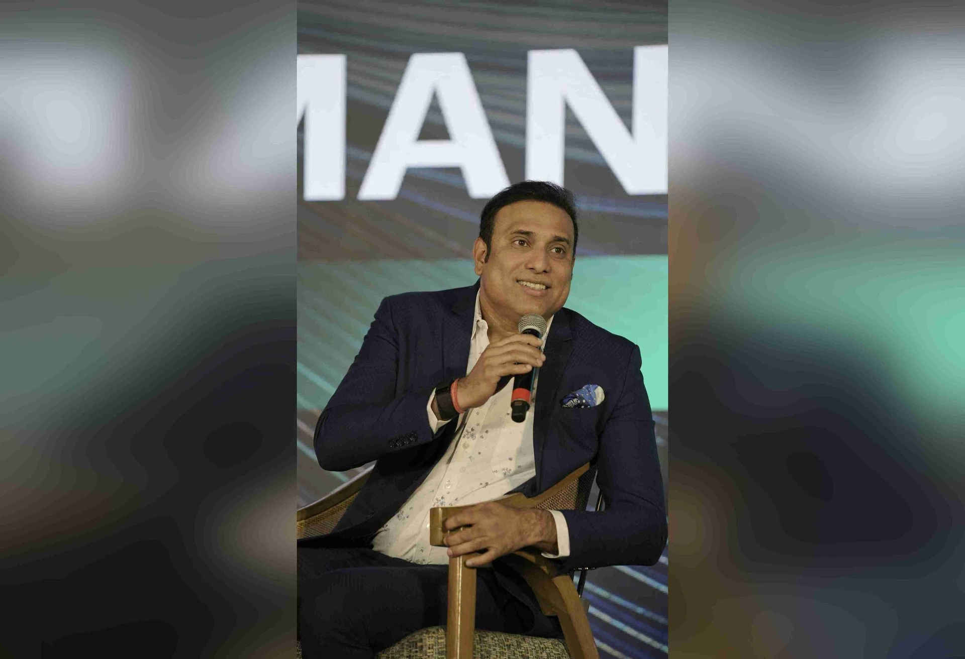 VVS Laxman as a guest speaker at a corporate event in Goa