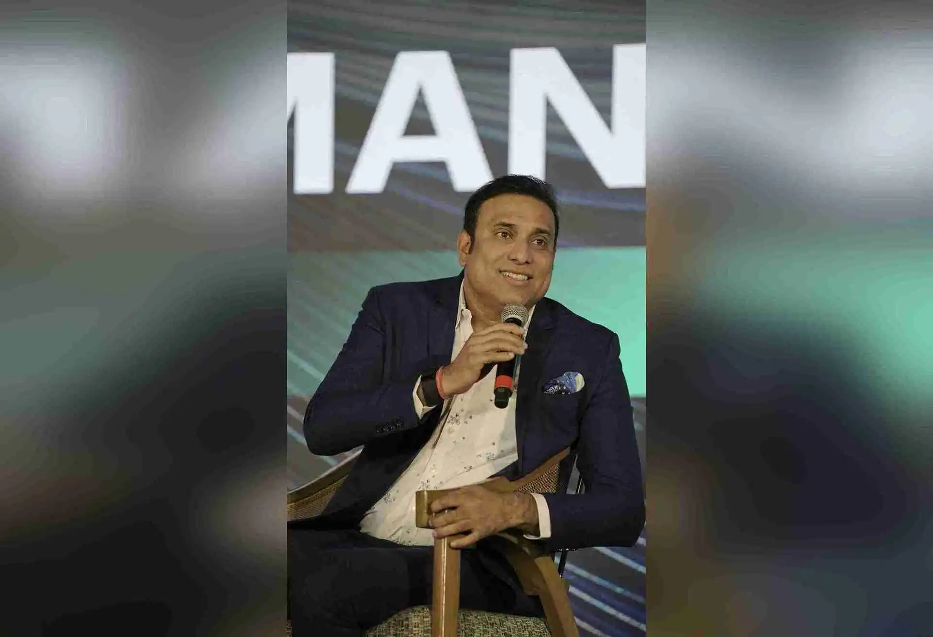 VVS Laxman as a guest speaker at a corporate event in Goa