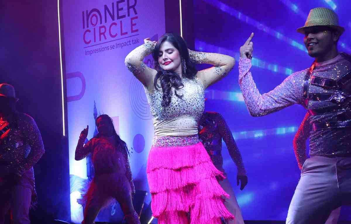 Zarine Khan performing at a corporate event in Mussoorie