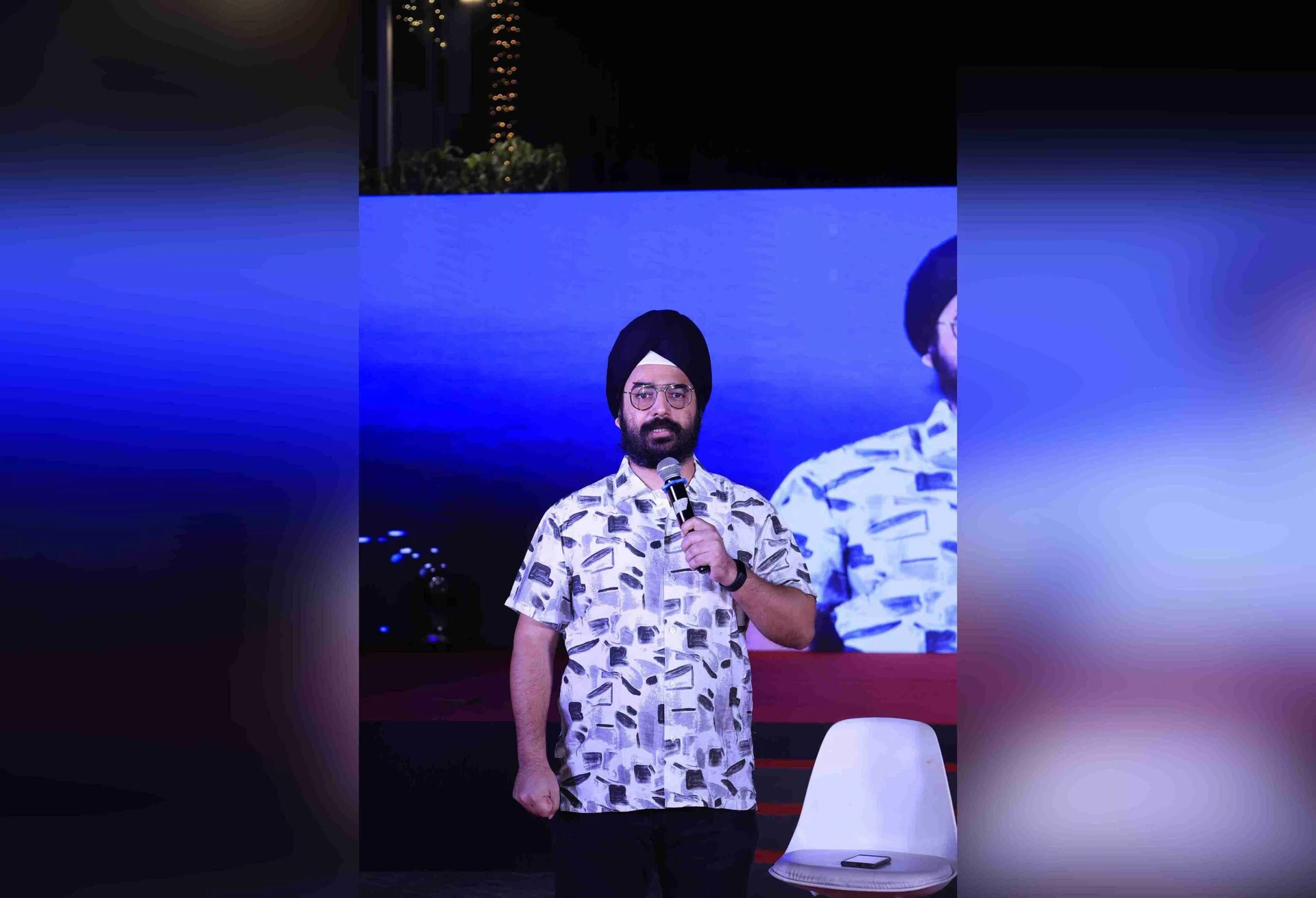 Comedian Angad Singh performing at a corporate event in Gurgaon Comedian Angad Singh performing at a corporate event in Gurgaon