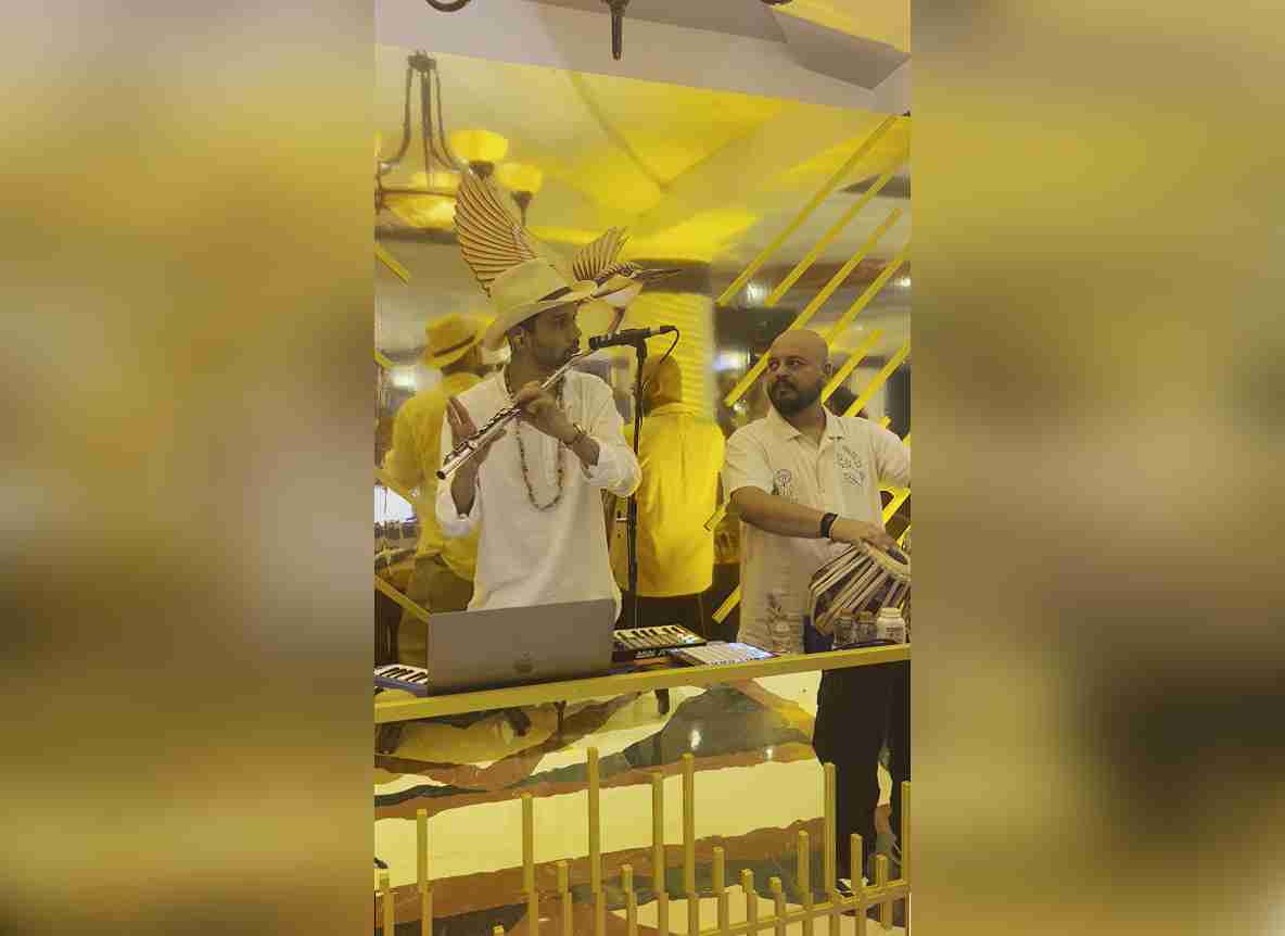 Clive & Rahul performing at a corporate event in Goa