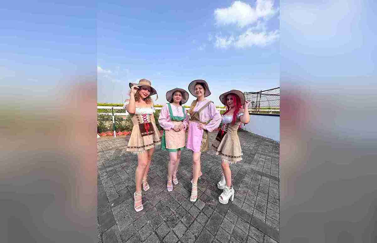 International waitresses at the ‘Panchshil Million - Oktober Fest’ for Panchshil Realty in Pune