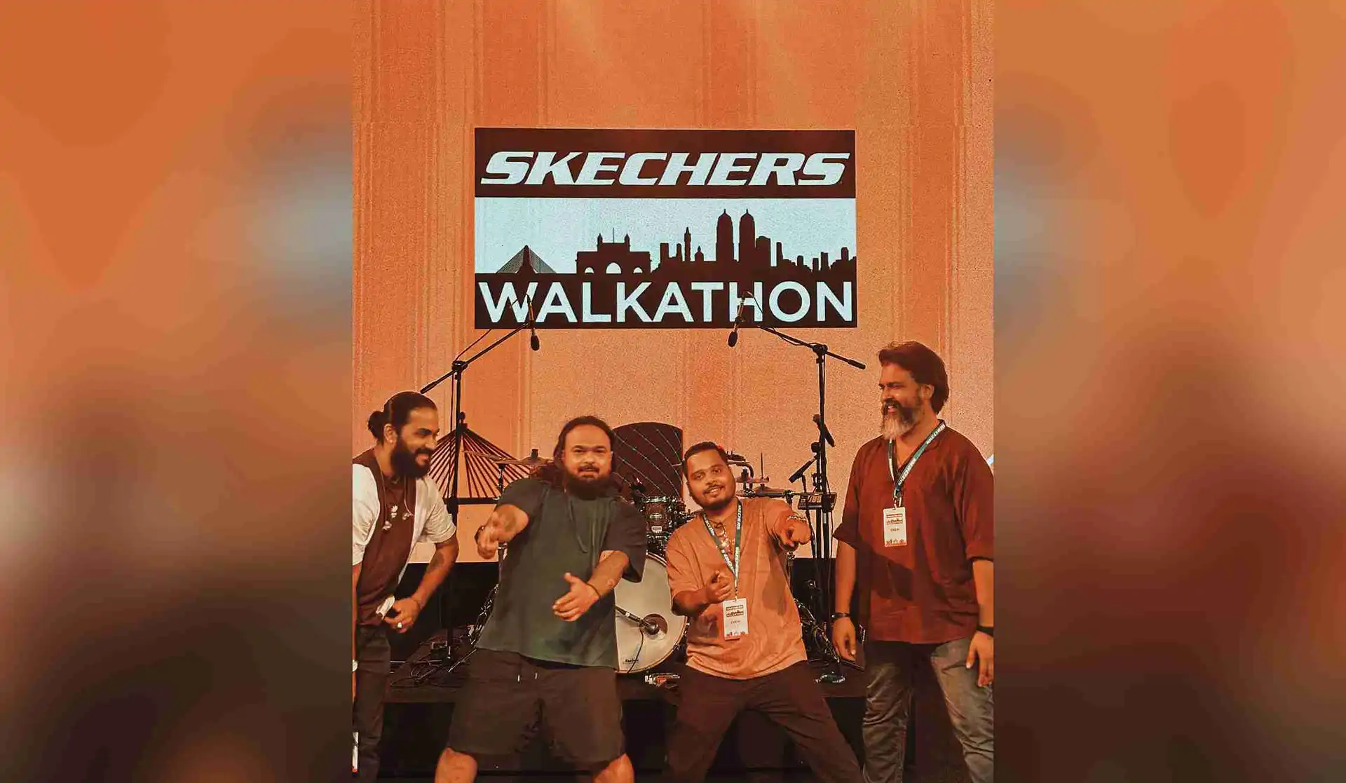 MH43 band performing at a corporate event in Mumbai