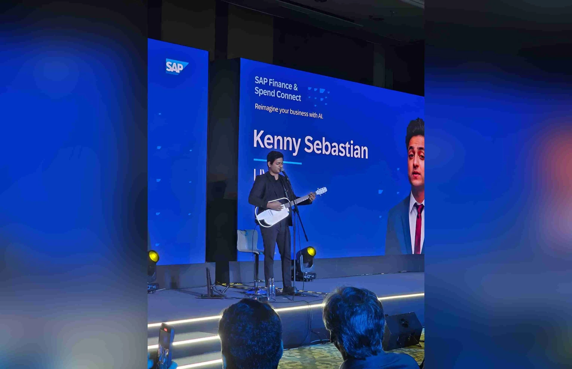 Comedian Kenny Sebastian performing at a corporate event in Bangalore Comedian Kenny Sebastian performing at a corporate event in Bangalore