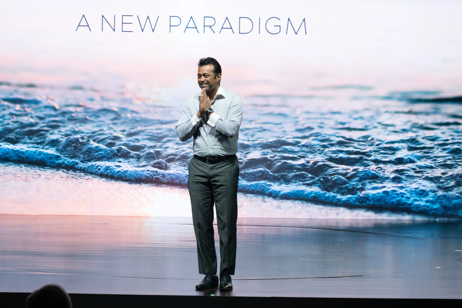 Leander Paes as a guest speaker at a corporate event Leander Paes as a guest speaker at a corporate event