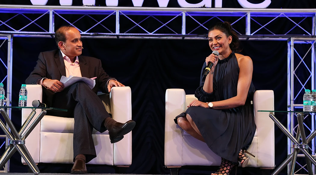 Sushmita Sen as a guest speaker for a corporate in Mumbai