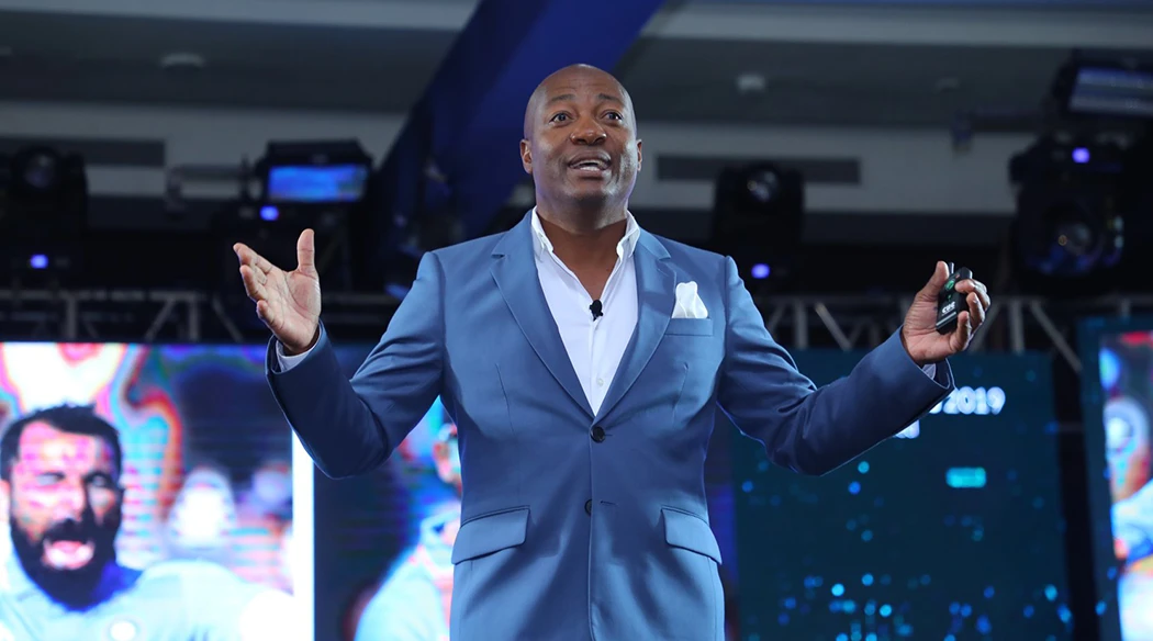 Brian Lara as a guest speaker at a corporate event in Jaipur Brian Lara as a guest speaker at a corporate event in Jaipur
