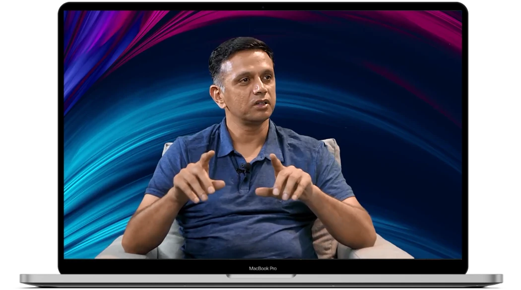 Rahul Dravid as a guest speaker for a virtual corporate event