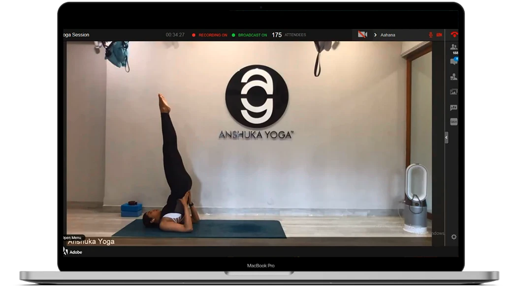 Yoga expert Anshuka Parwani for an event for Adobe.