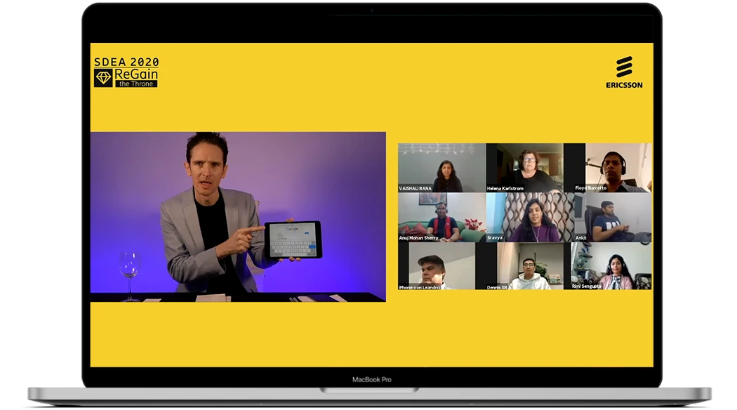 Technology Magician Keelan Leyser for an event for Ericsson