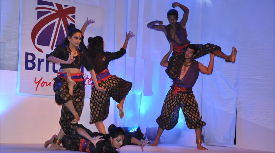 Nritarutya-Indian contemporary dance company at an event for Visit Britain in Bangalore
