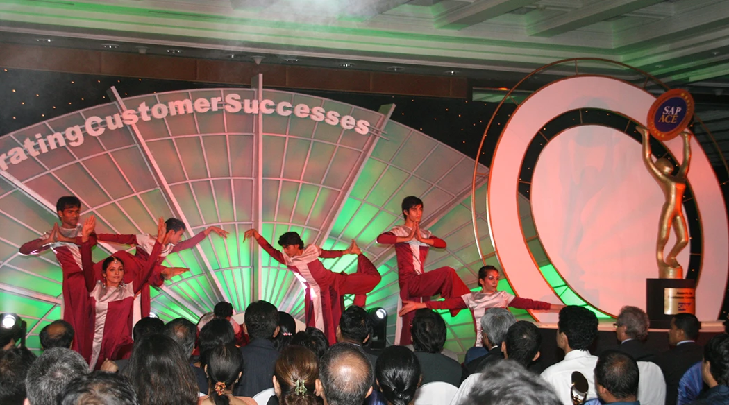 Sadhya- Indian contemporary dance company performing at SAP ACE awards in Delhi