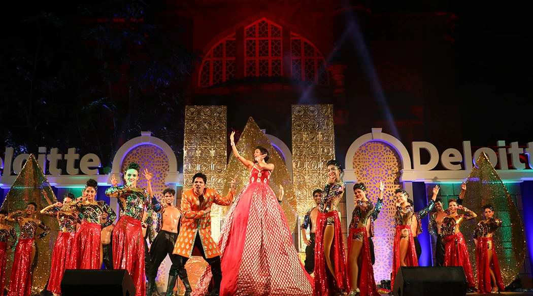 Shiamak Davar Dance Group performing for an event for Deloitte in Mumbai