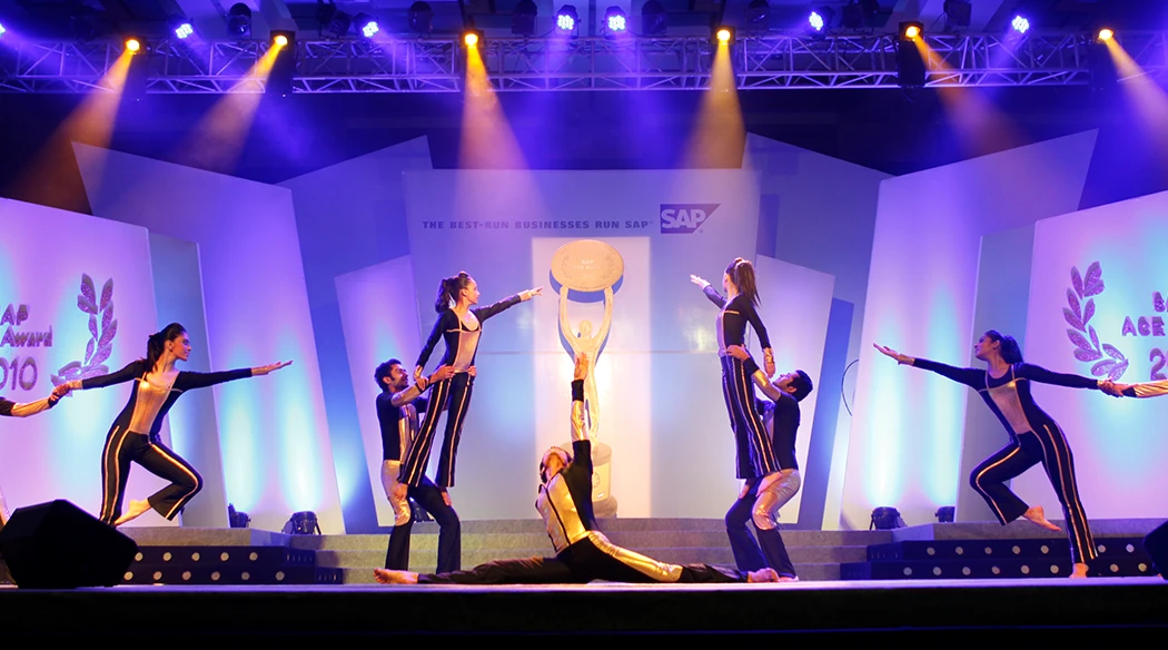 Terence Lewis Contemporary Dance Company at SAP ACE awards in Mumbai