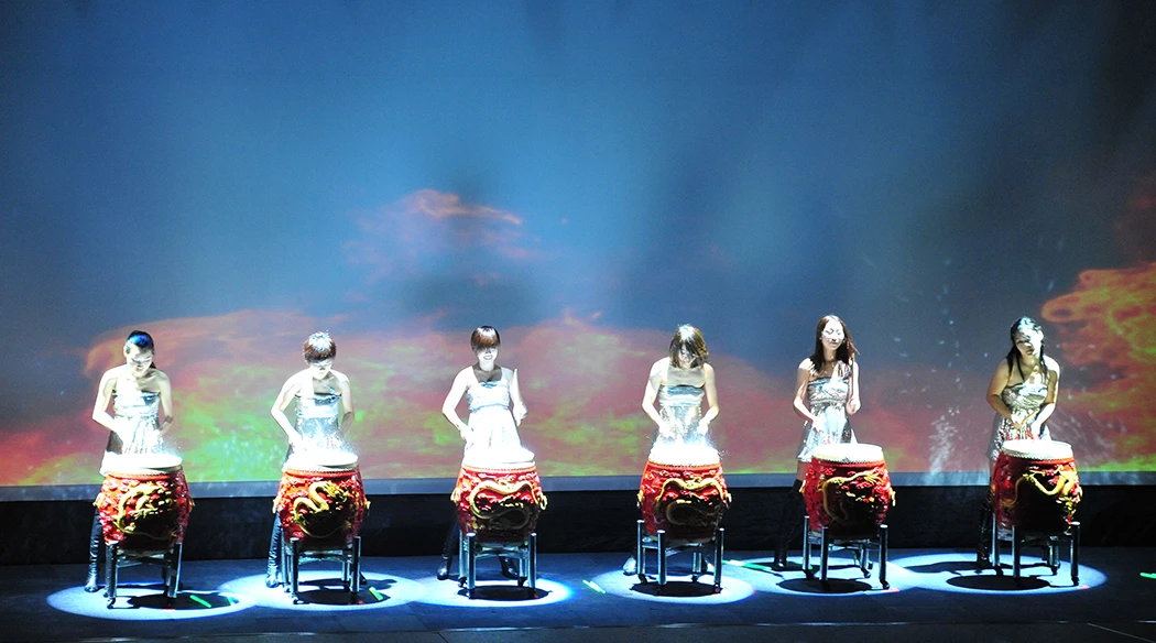 Chinese Water Drums for a Dealers Meet for Exide in Macau