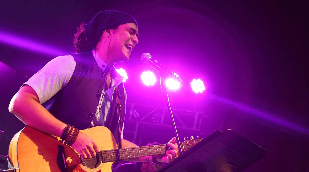 Jubin Nautiyal performing at a corporate event in Mahabalipuram