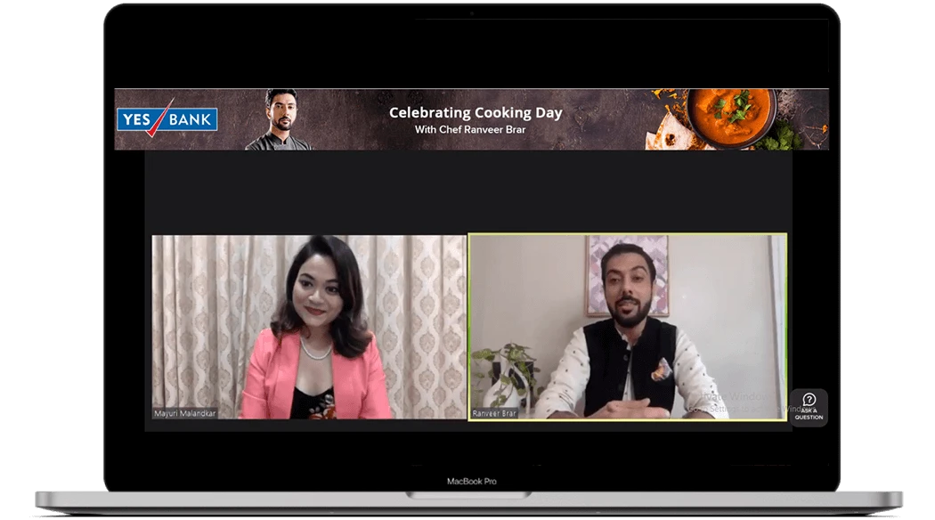 Chef Ranveer Brar for HSBC Bank for National Cooking Day celebration.