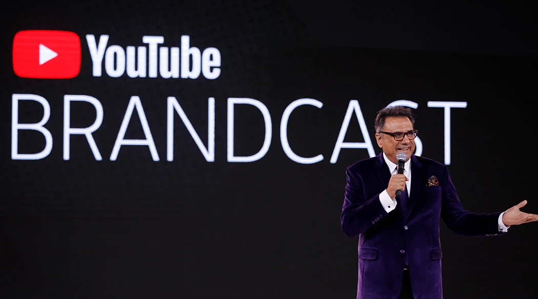 Boman Irani hosting YouTube Brandcast in Mumbai