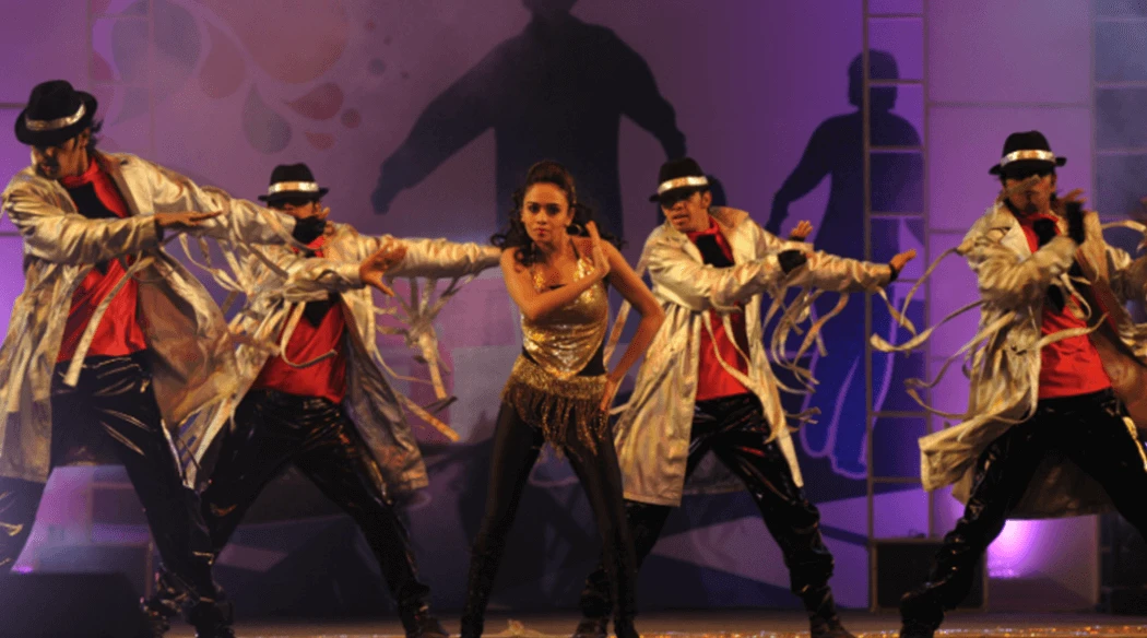 Marathi actress Amruta Khavilkar for a dance performance at a corporate event