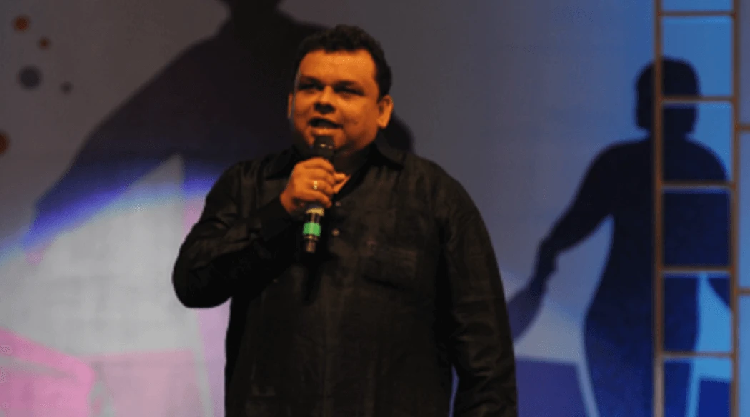 Marathi film actor Atul Parchare for a corporate event