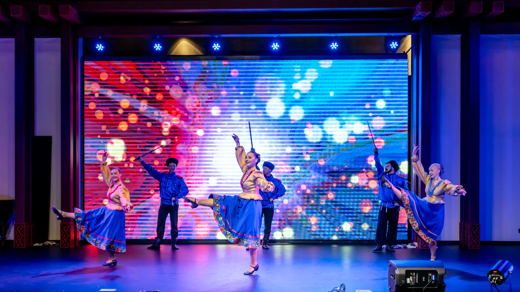 Traditional Cossack dancers for an event for Ultratech in St. Petersburg