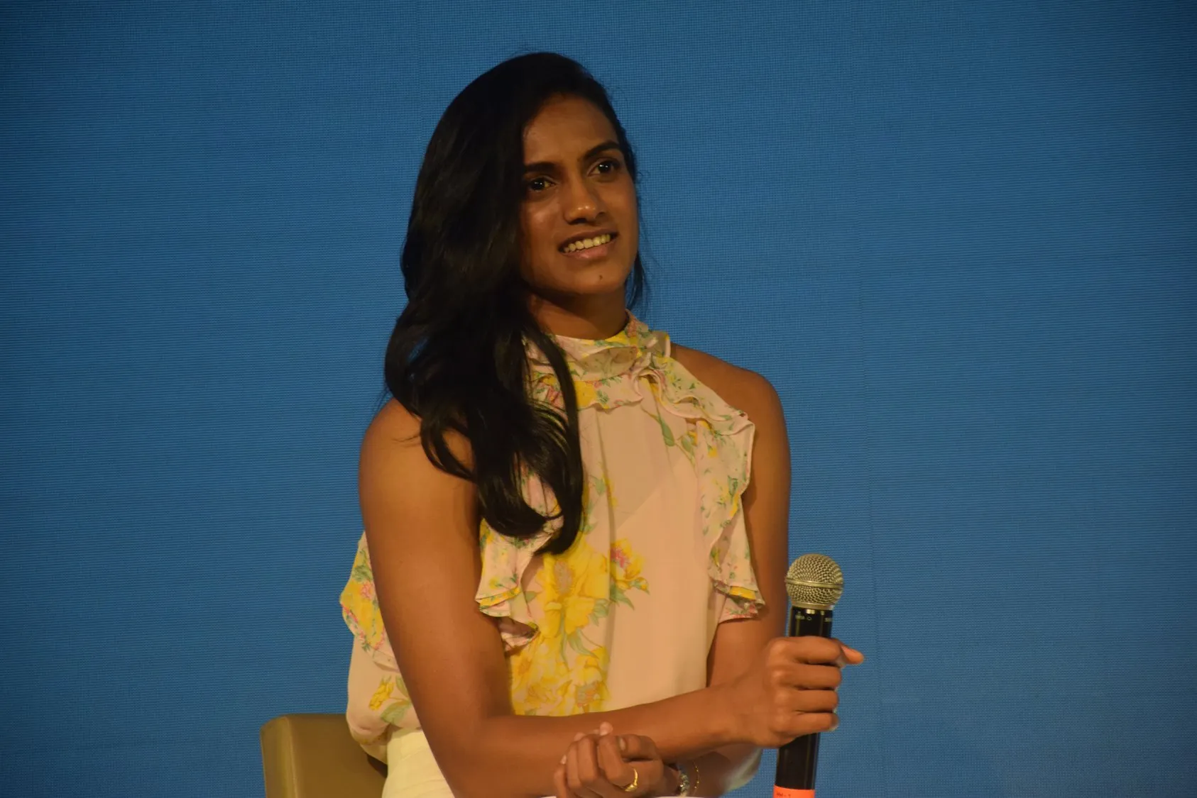 P V Sindhu as a guest speaker at a corporate event in Mumbai P V Sindhu as a guest speaker at a corporate event in Mumbai