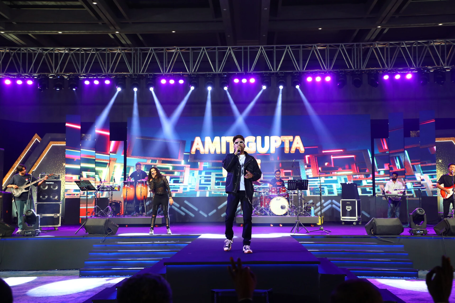 Amit Gupta performing at a Dealers Meet in Bangalore
