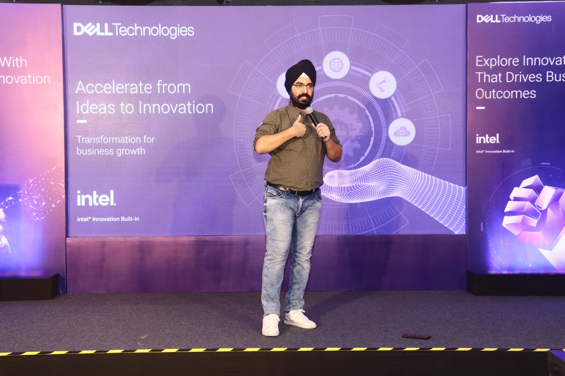 Angad Singh Ranyal performing at a corporate event in Mumbai