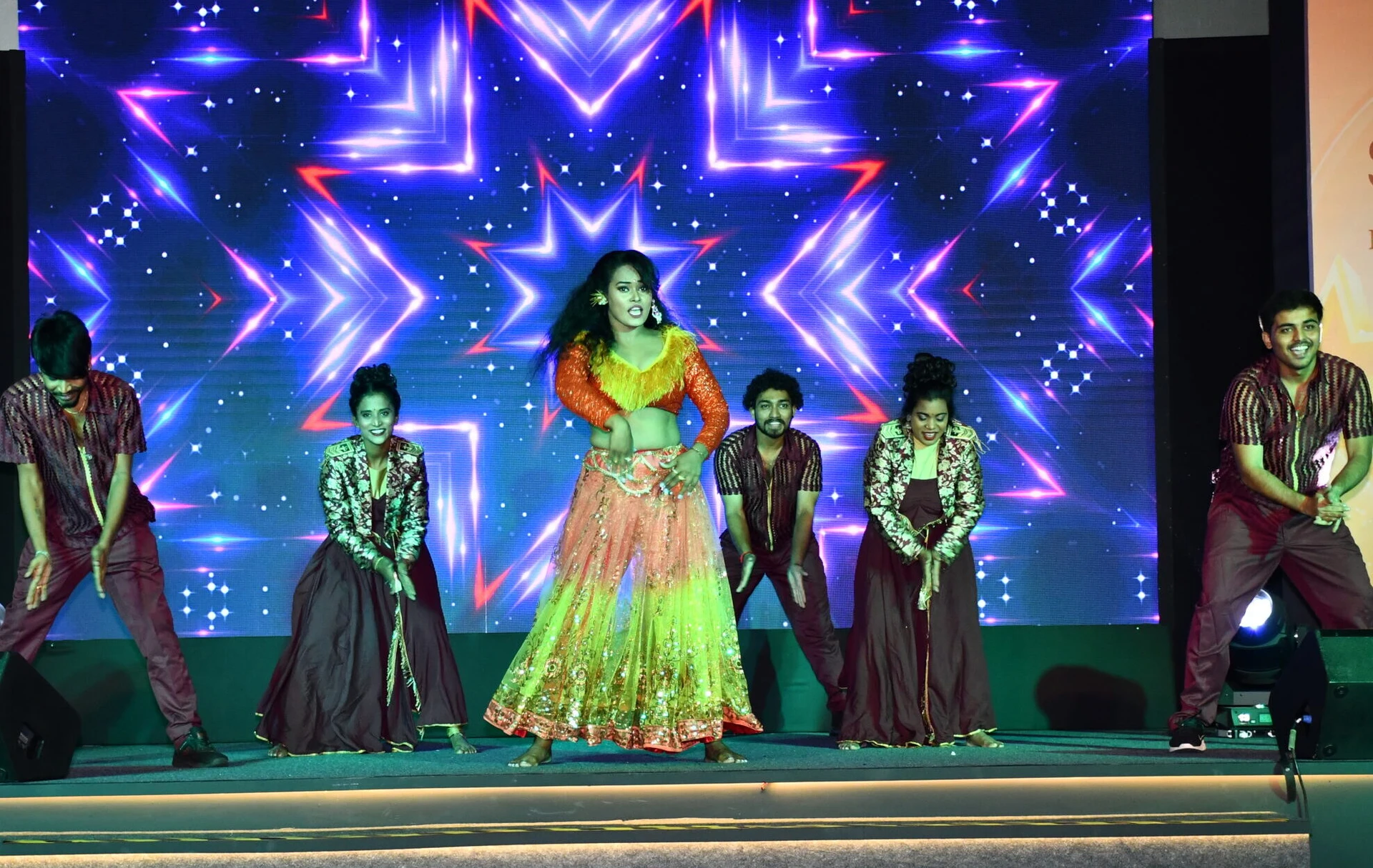 Channel Dance Group performing at a corporate event in Hyderabad