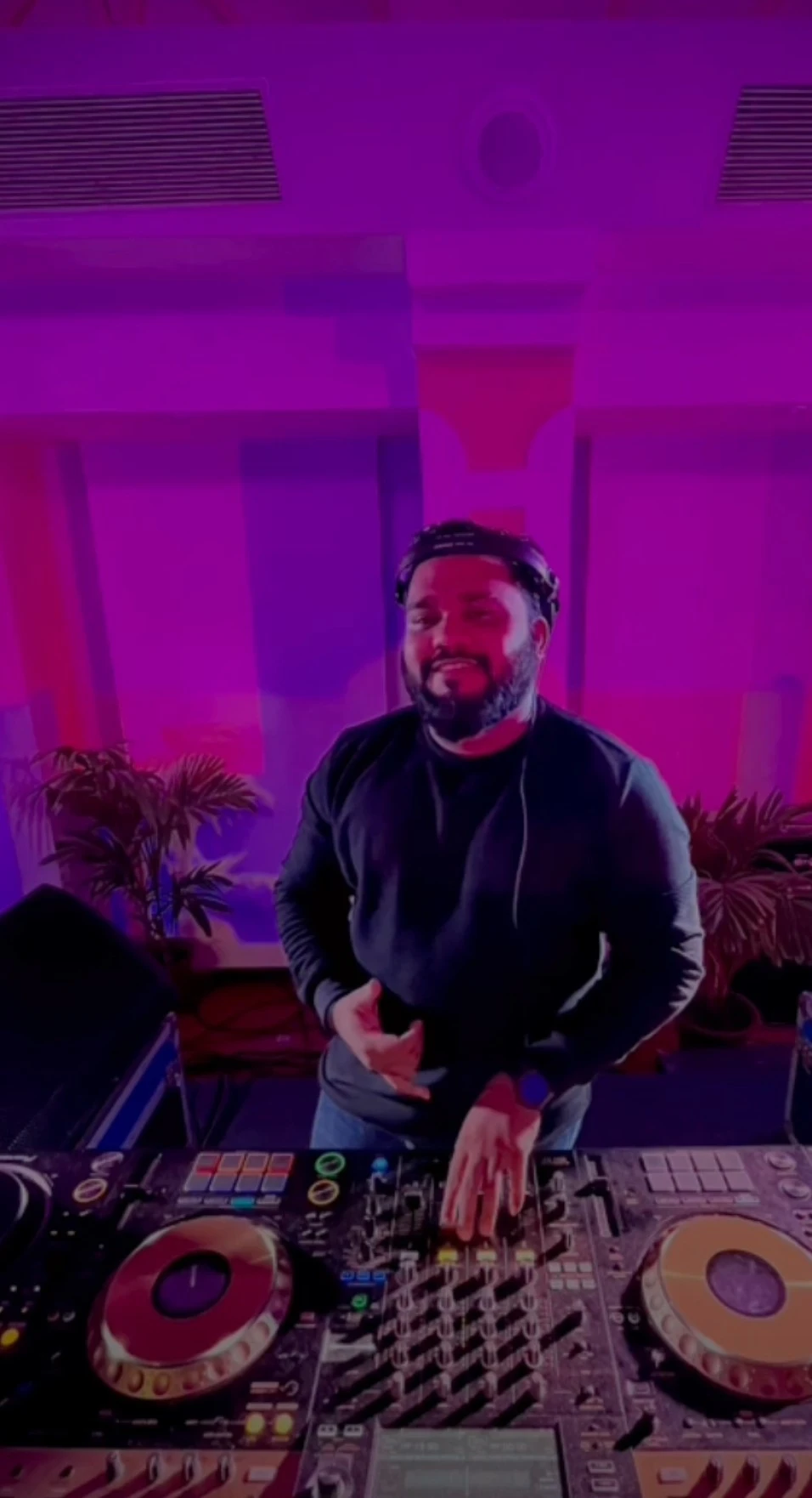 DJ Aliston at a company offsite in Goa