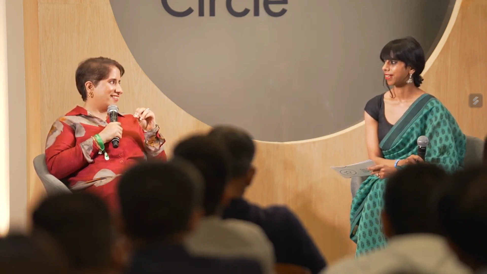 Guneet Monga as a guest speaker at a multi city corporate event