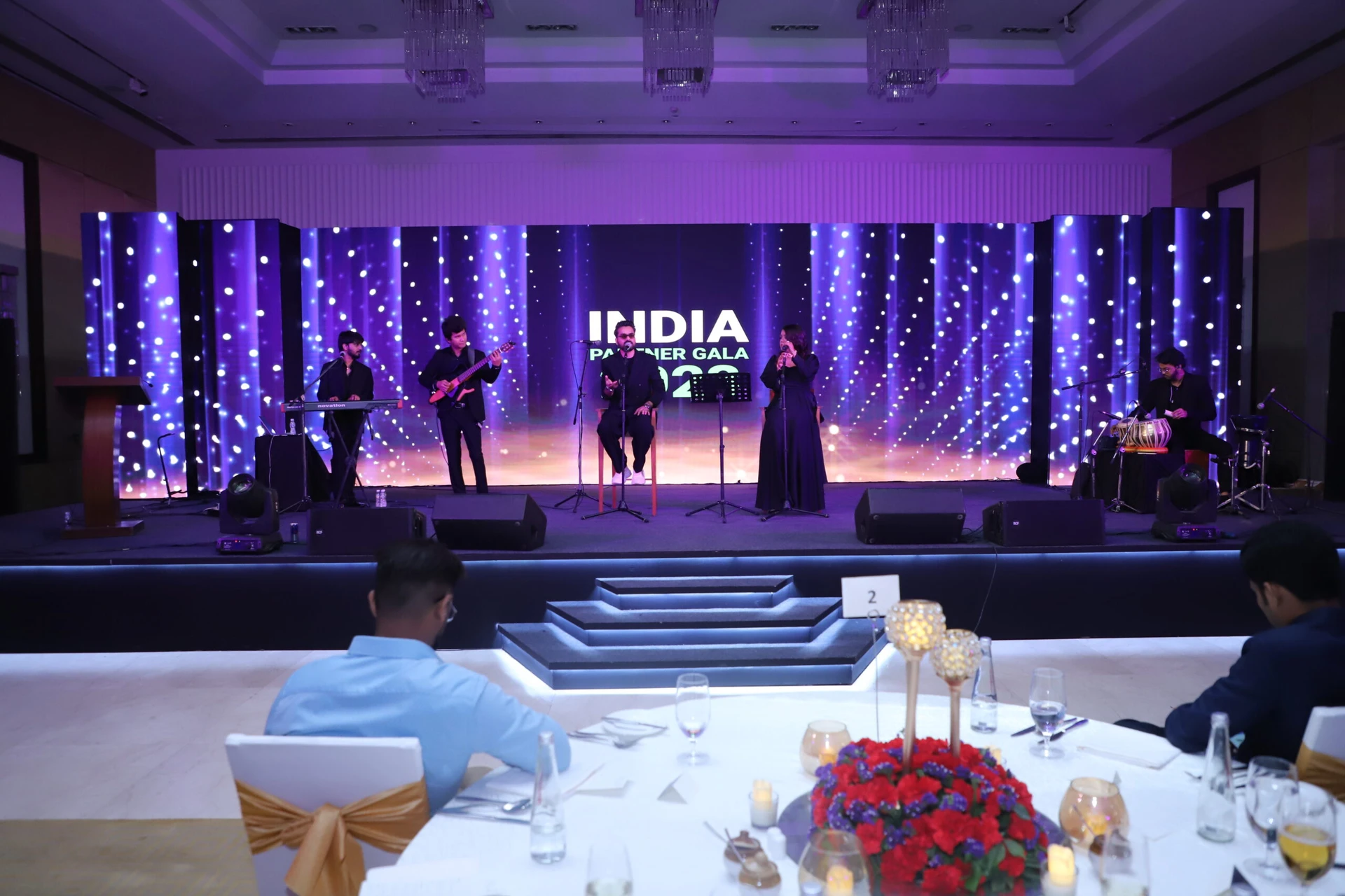 The Suryansh Project performing at at a black tie gala dinner in Delhi