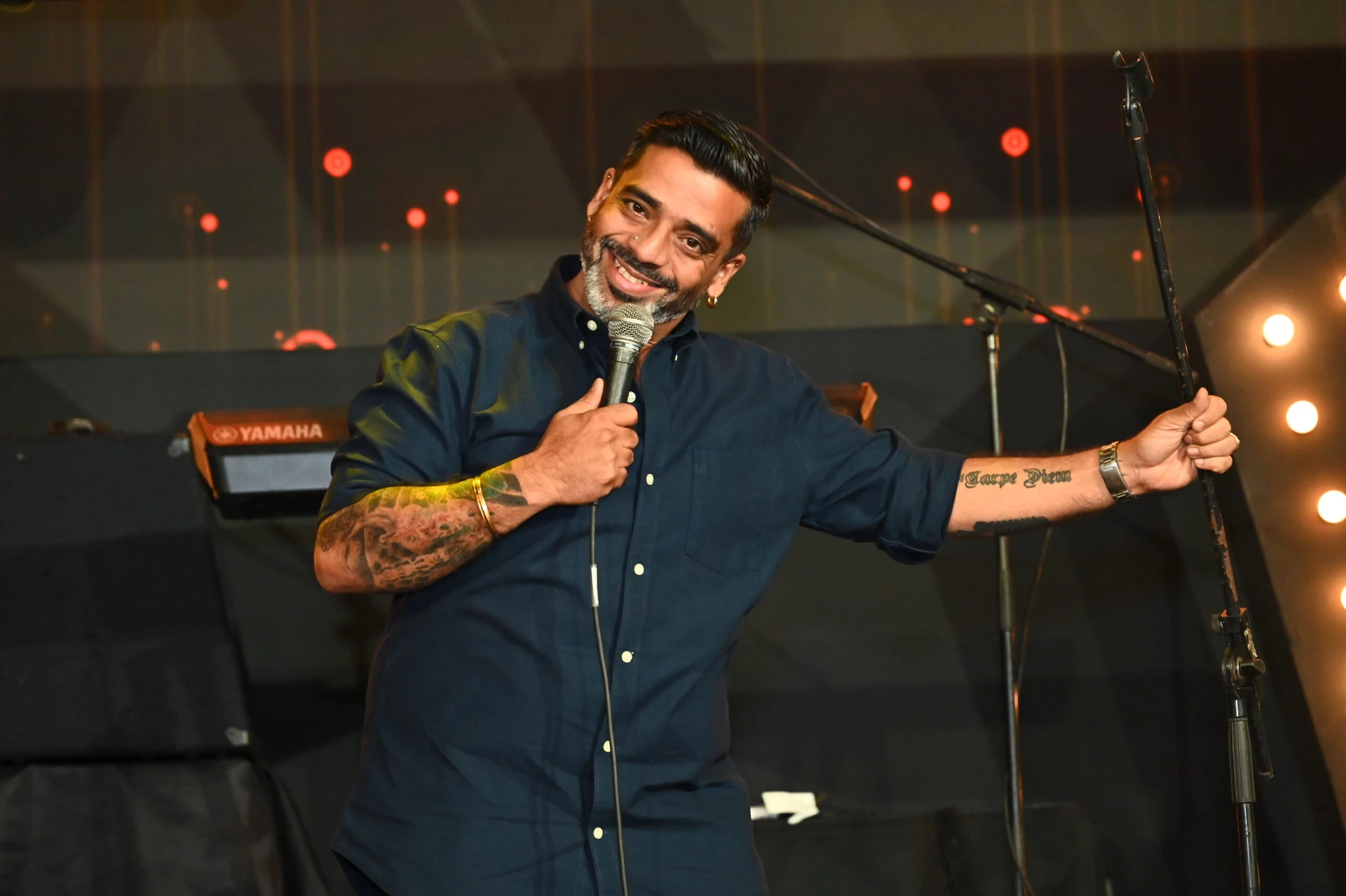 Jeeveshu Ahluwalia performing at a corporate event in Goa