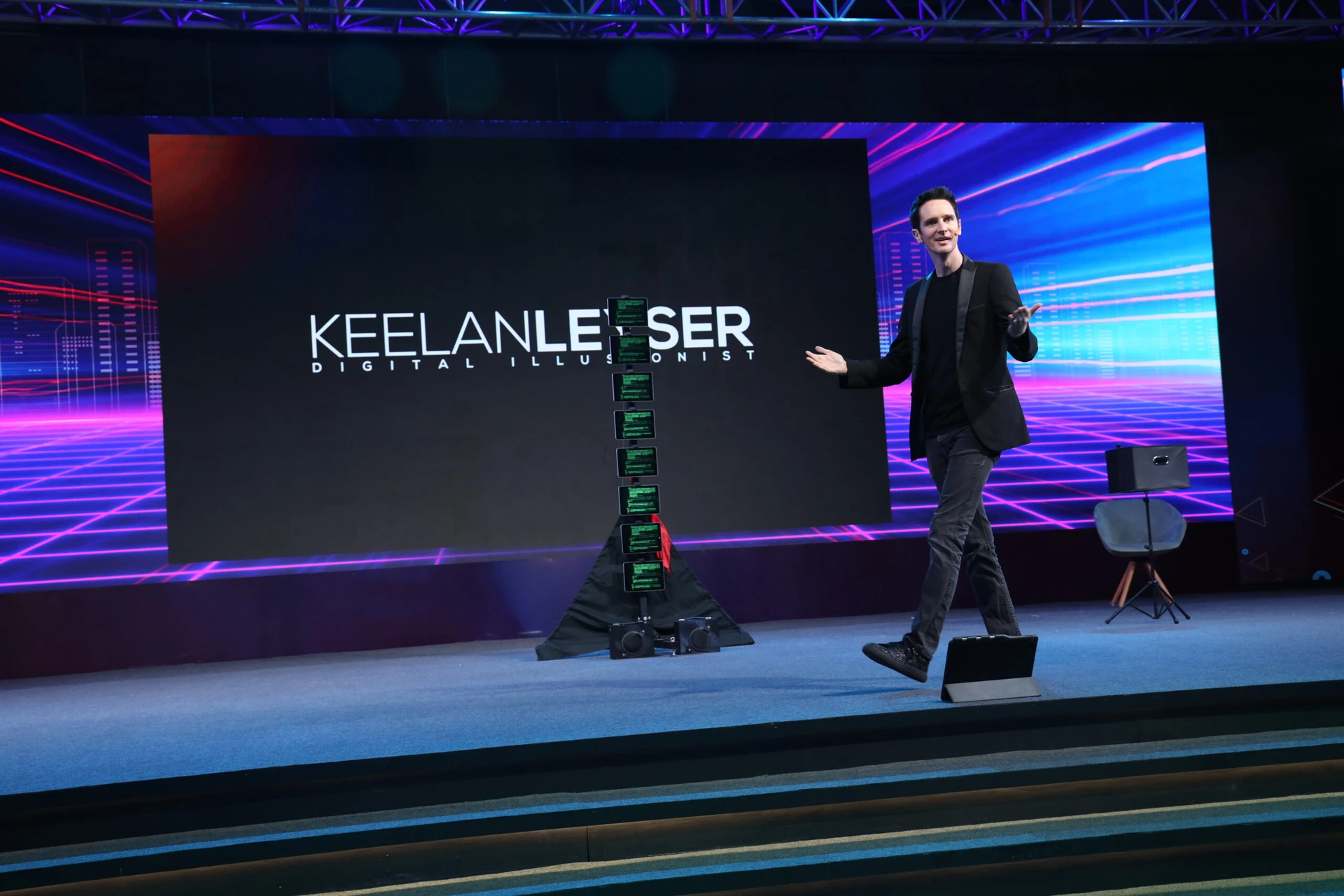 Keelan Leyser at a corporate event in Delhi