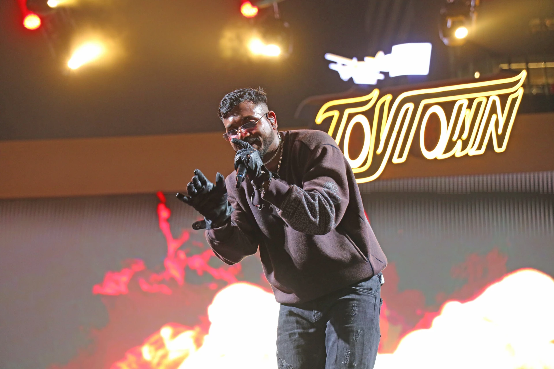 King performing performing at the BMW Joytown Festival in Mumbai