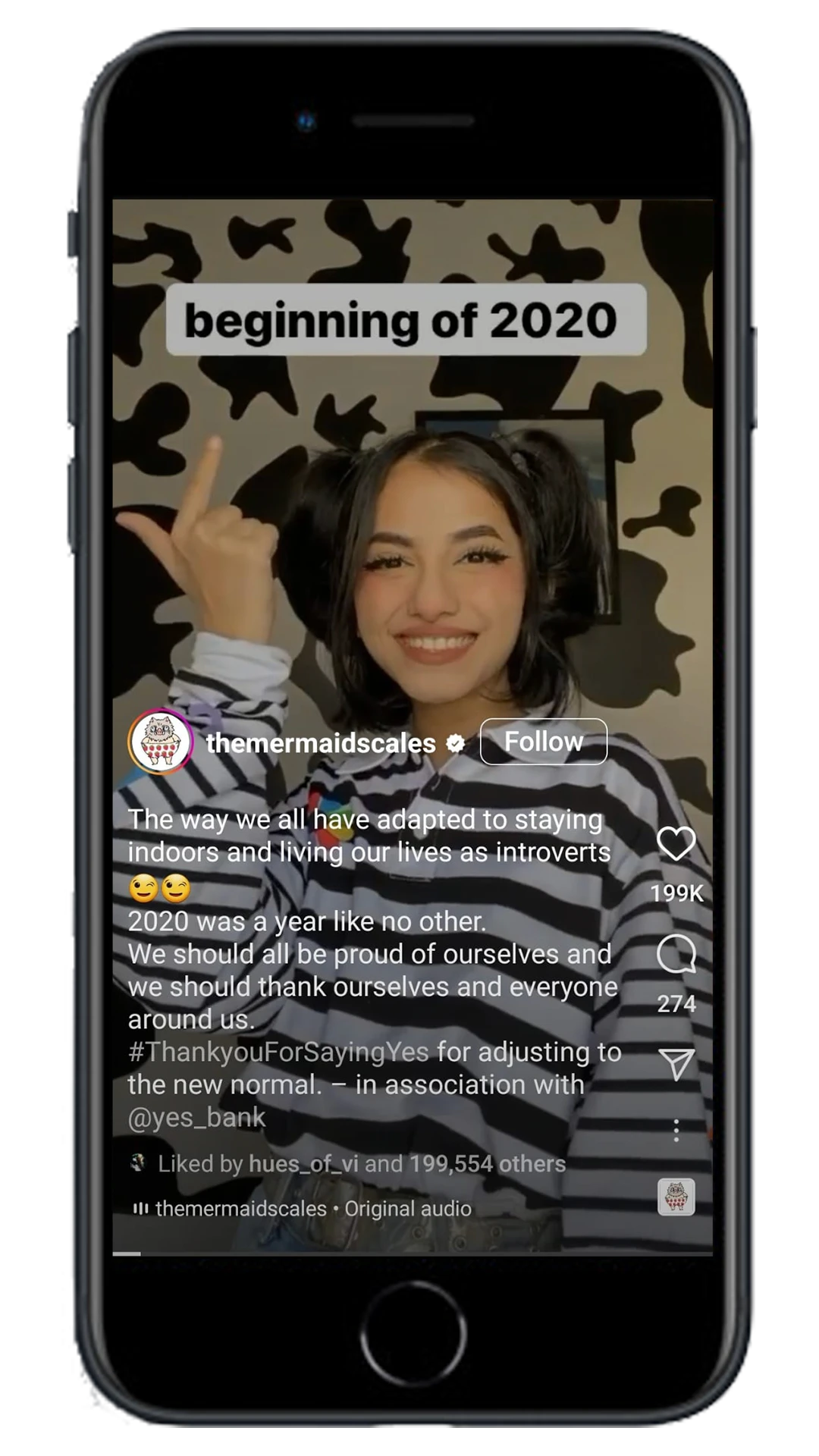 Mermaid Scales for a social media campaign for YES bank