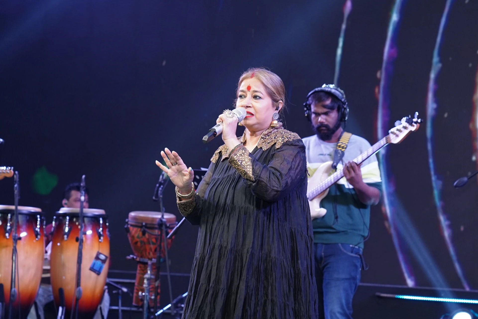 Rekha Bhardwaj performing for a corporate event in Amritsar
