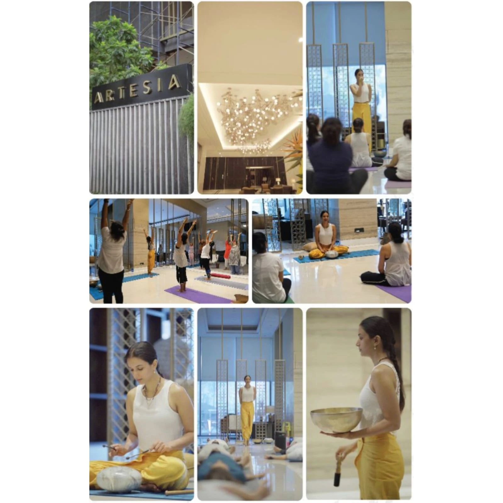 Ira Trivedi at an International Yoga Day celebration for a corporate in Mumbai