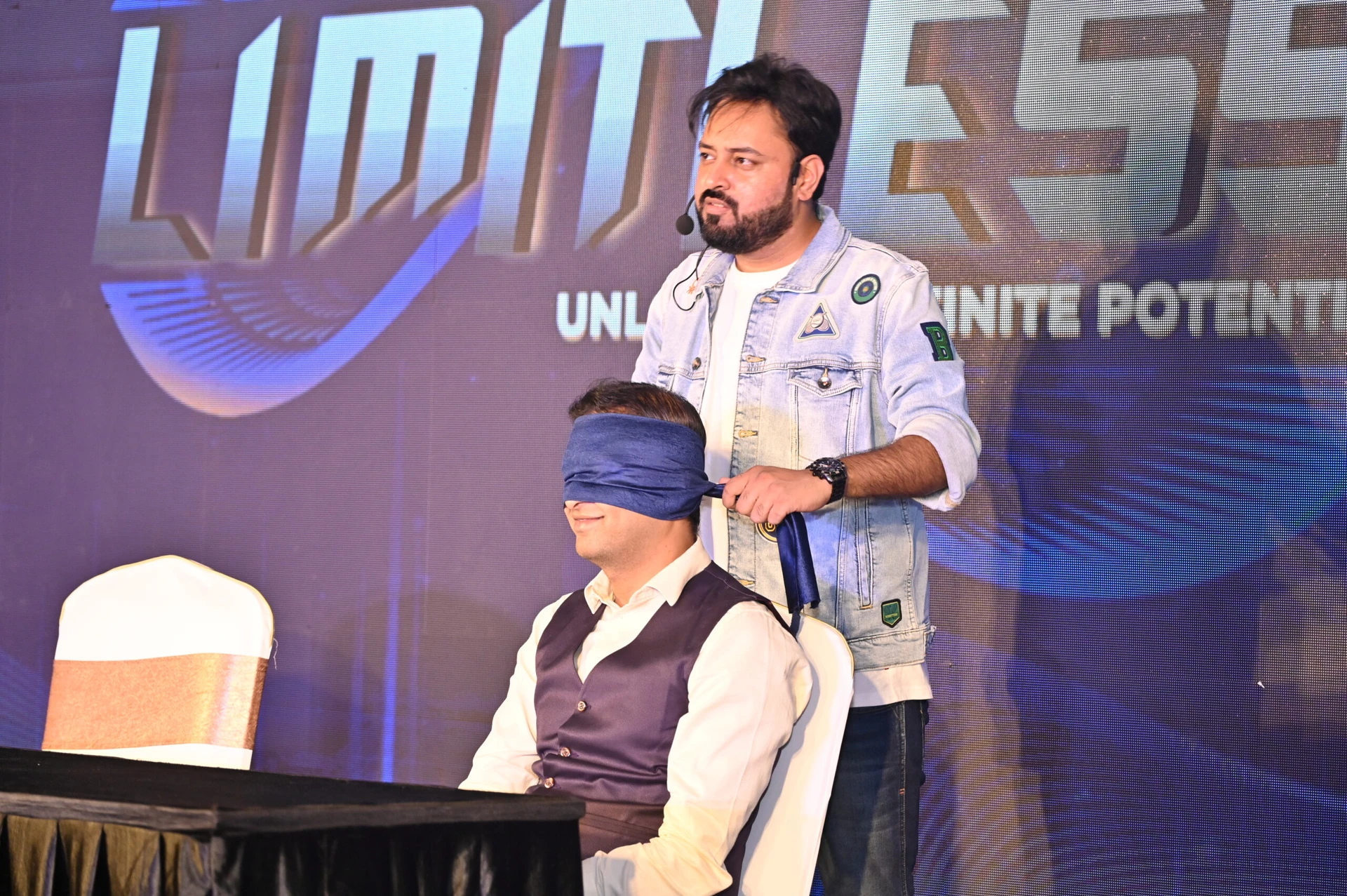 Mentalist Akshay Laxman at an offsite for HDFC in Udaipur