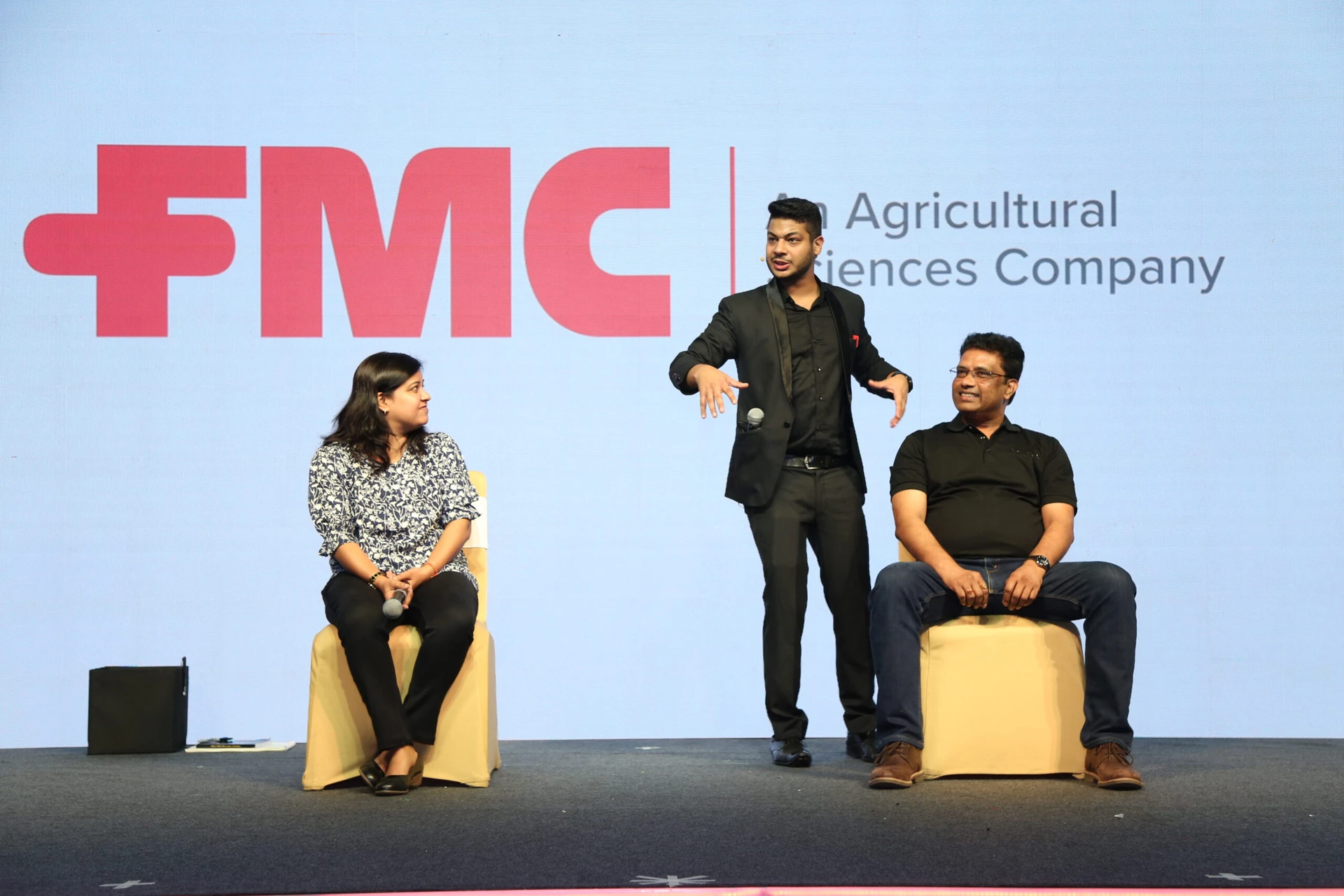 Mentalist Sanchit Batra at a promotional event in Bhopal