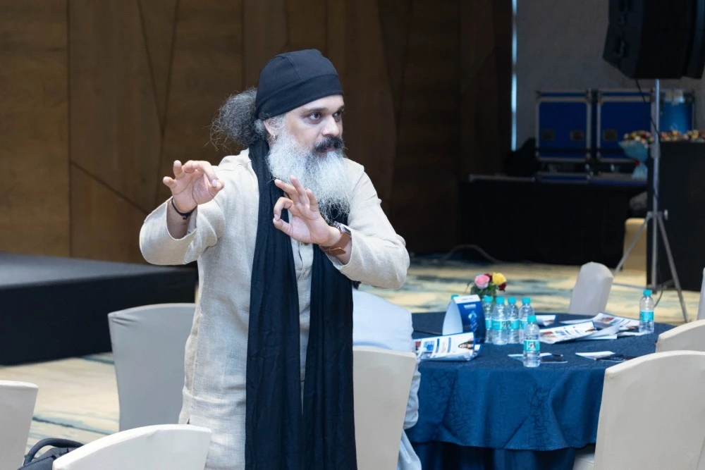 Harrish Sairaman as a guest speaker at a corporate event in Mumbai Harrish Sairaman as a guest speaker at a corporate event in Mumbai