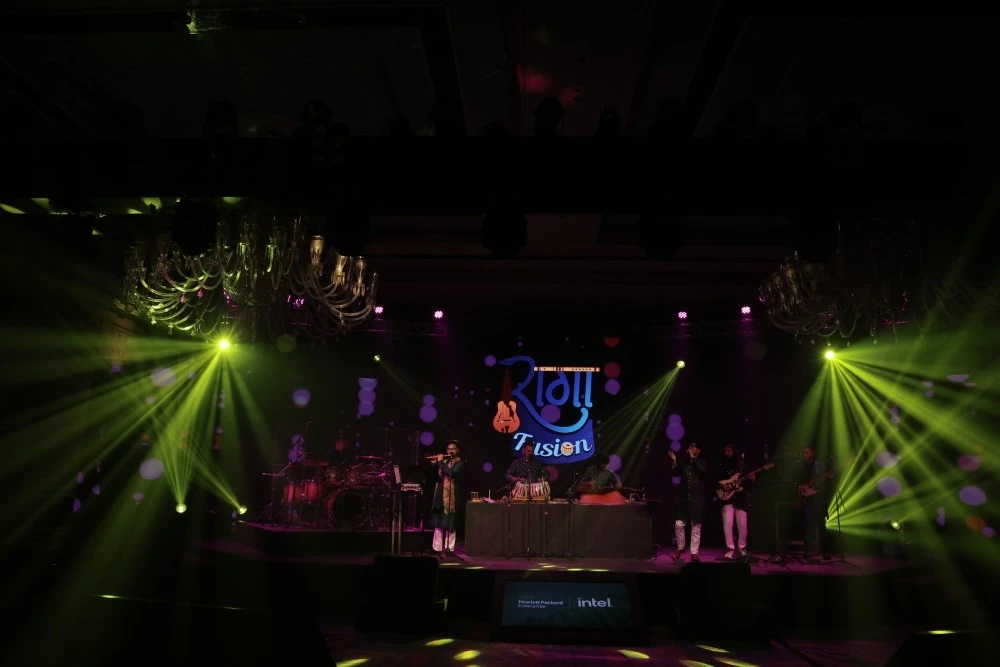 Band Raaga Fusion performing at a corporate event in Udaipur Band Raaga Fusion performing at a corporate event in Udaipur