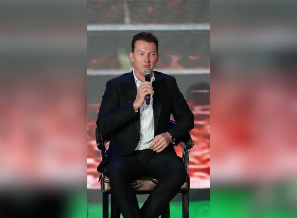 Brett Lee as a guest speaker at a corporate event in Mumbai Brett Lee as a guest speaker at a corporate event in Mumbai