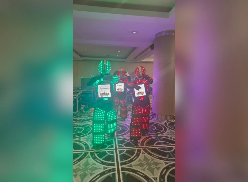 LED Robot Dancers performing at an event for Asian Paints in Sydney